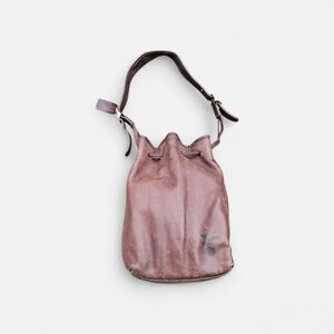 Vintage Coach Brown Leather Bucket Bag
